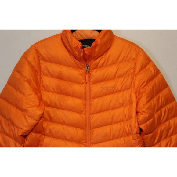 Marmot Jena Jacket Down Light 700 Fill Puffer Coat Orange Women's Medium H14327 - Picture 4 of 12